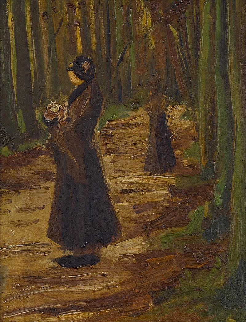  59-Vincent van Gogh-Donne nella foresta, 1882 